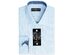 Society Of Threads Men's Slim-Fit Non-Iron Performance Print Dress Shirt Blue Size Medium