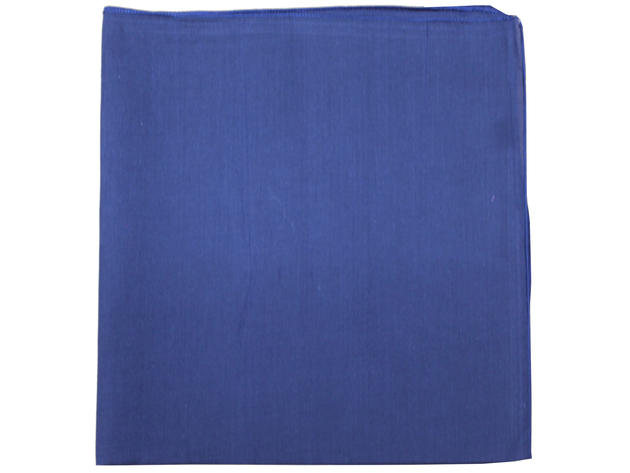 Set of 9 Solid 100% Polyester Unisex Bandanas - Navy Blue