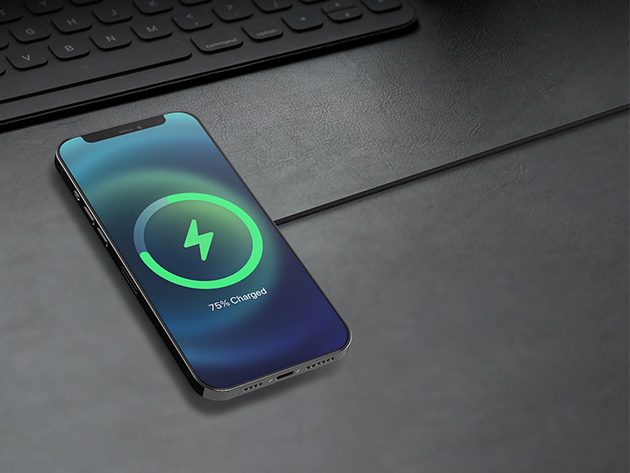15438-HYP 15W Alloy Magnetic Wireless Fast Charger, Black