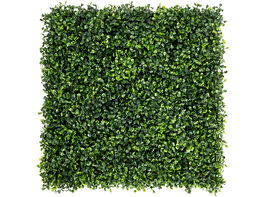 Costway 12 PCS 20''x20'' Artificial Boxwood Plant Wall Panel Hedge Privacy Fence 
