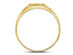 Mens Diamond Cross Ring 1/20 Carat (ctw) in 10K Yellow Gold - 12