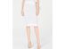 Michael Kors Women's Sweater Mesh Pencil Skirt White Size Extra Large