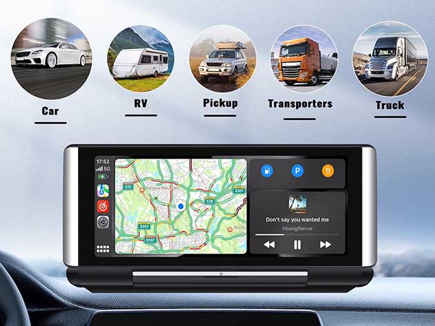 Apple CarPlay & Android Auto Wireless Adapter with Streaming Service Support (2024 Edition)