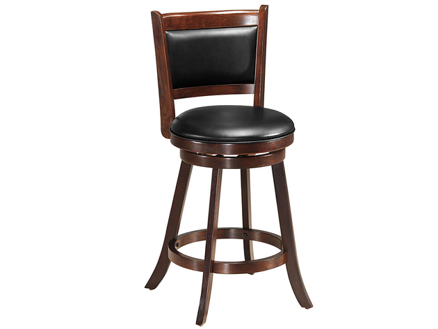 Costway 24 Swivel Counter Height, Dining Chairs 24 Inch Seat Height