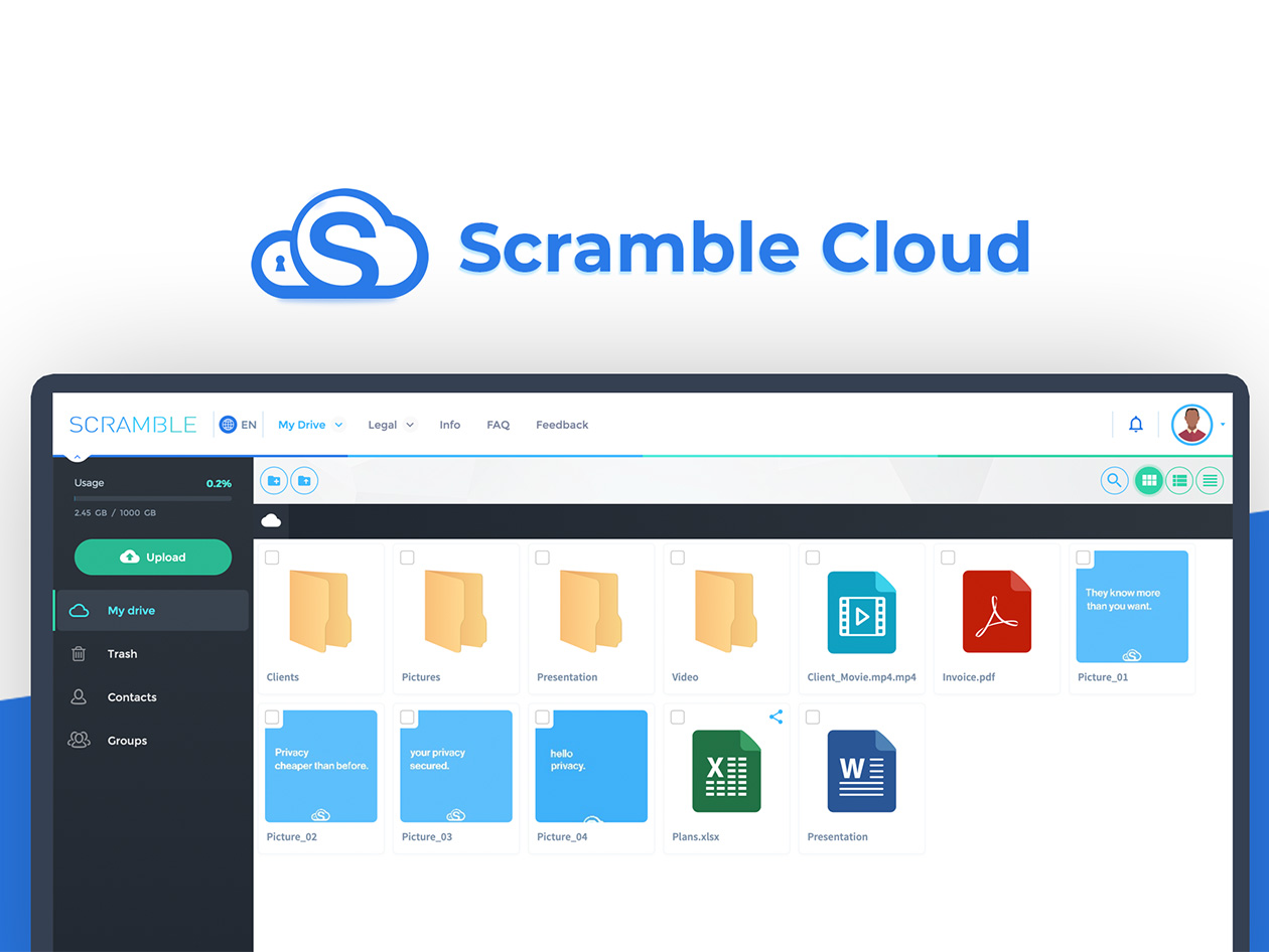 Scramble Cloud Storage: Lifetime Subscription