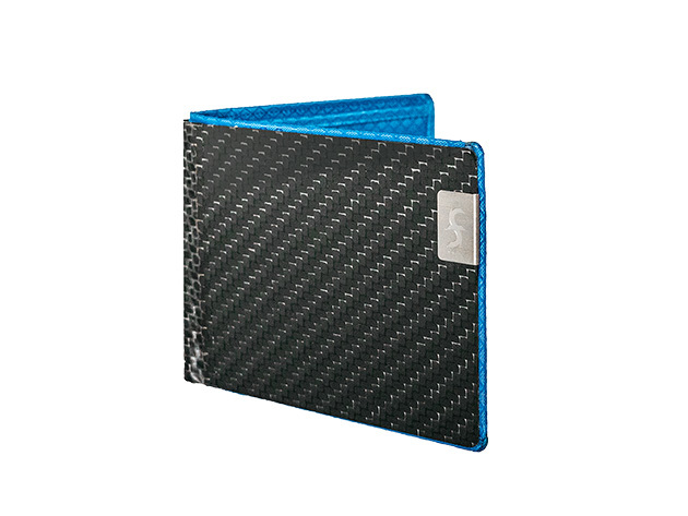 MAX RFID-Blocking Carbon Fiber Wallet (Blue)