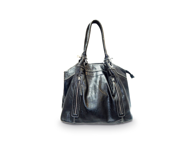 Luxurious Zipper Handbag With Front Pockets