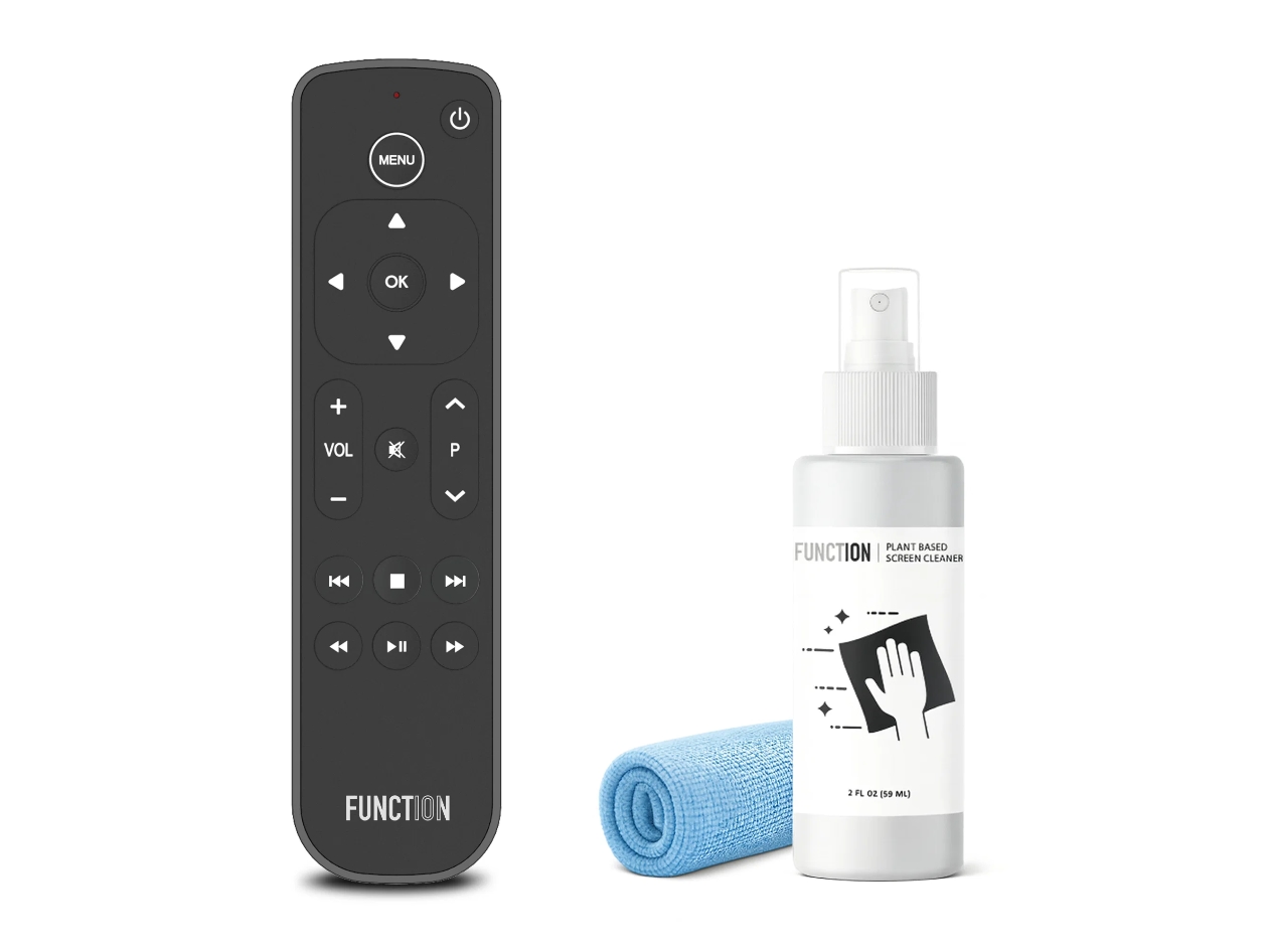 Button Remote for Apple TV (Infared only) w/ Free Screen Cleaner