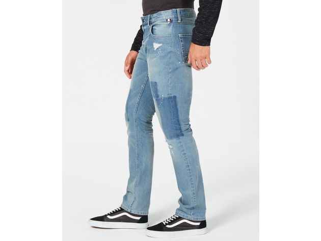 American Rag Men's Drift Paint Splatter Slim Stretch Size 32x34