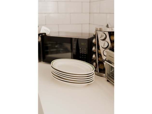 Green Bay 6 Plate Set  - Oval