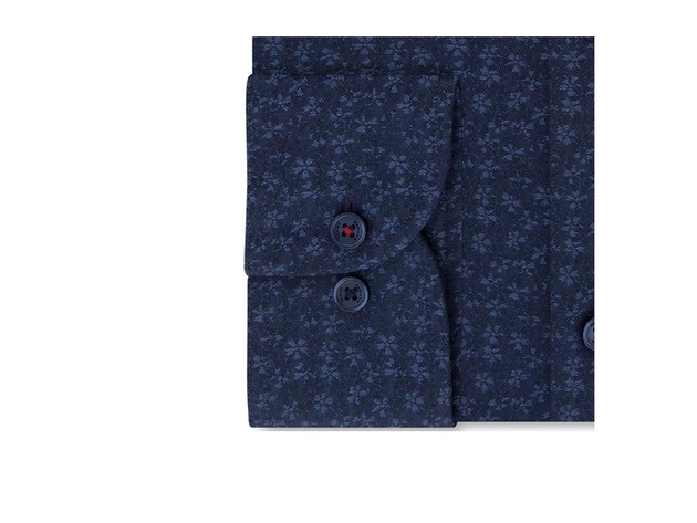 Tommy Hilfiger Men's Thflex Floral-print Supima Cotton Dress Shirt Size 17.5x34-35
