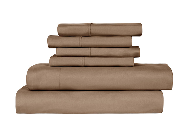 6-Piece Bamboo-Blend Comfort Luxury Sheet Set (Chocolate/Full)