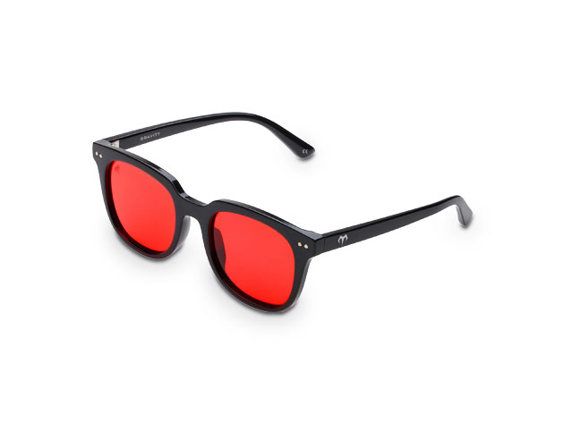 Gravity Polarized Sunglasses (Black/Red)