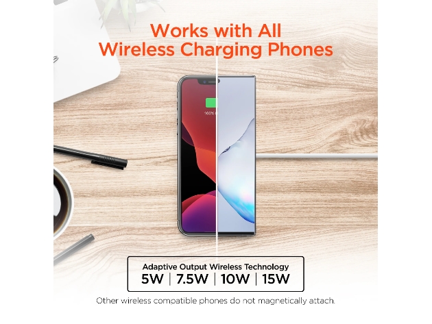 HyperGear Universal Magnetic 15W Wireless Fast Charger 