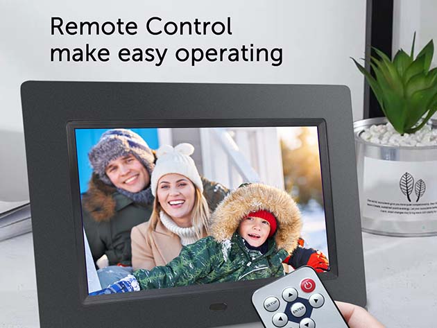 eco4life 7” Digital Photo Frame with Remote Control