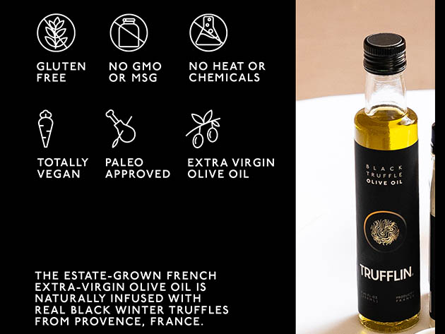 Organic Truffle-Infused Olive Oil (Black)