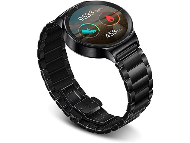 Huawei 55020539 Stainless Steel Watch Compatible with Most Devices - Black (Like New, Open Retail Box)