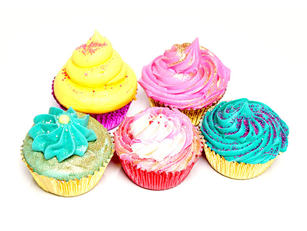 Soapy Bliss Cupcake Bath Bombs: 5-Pack