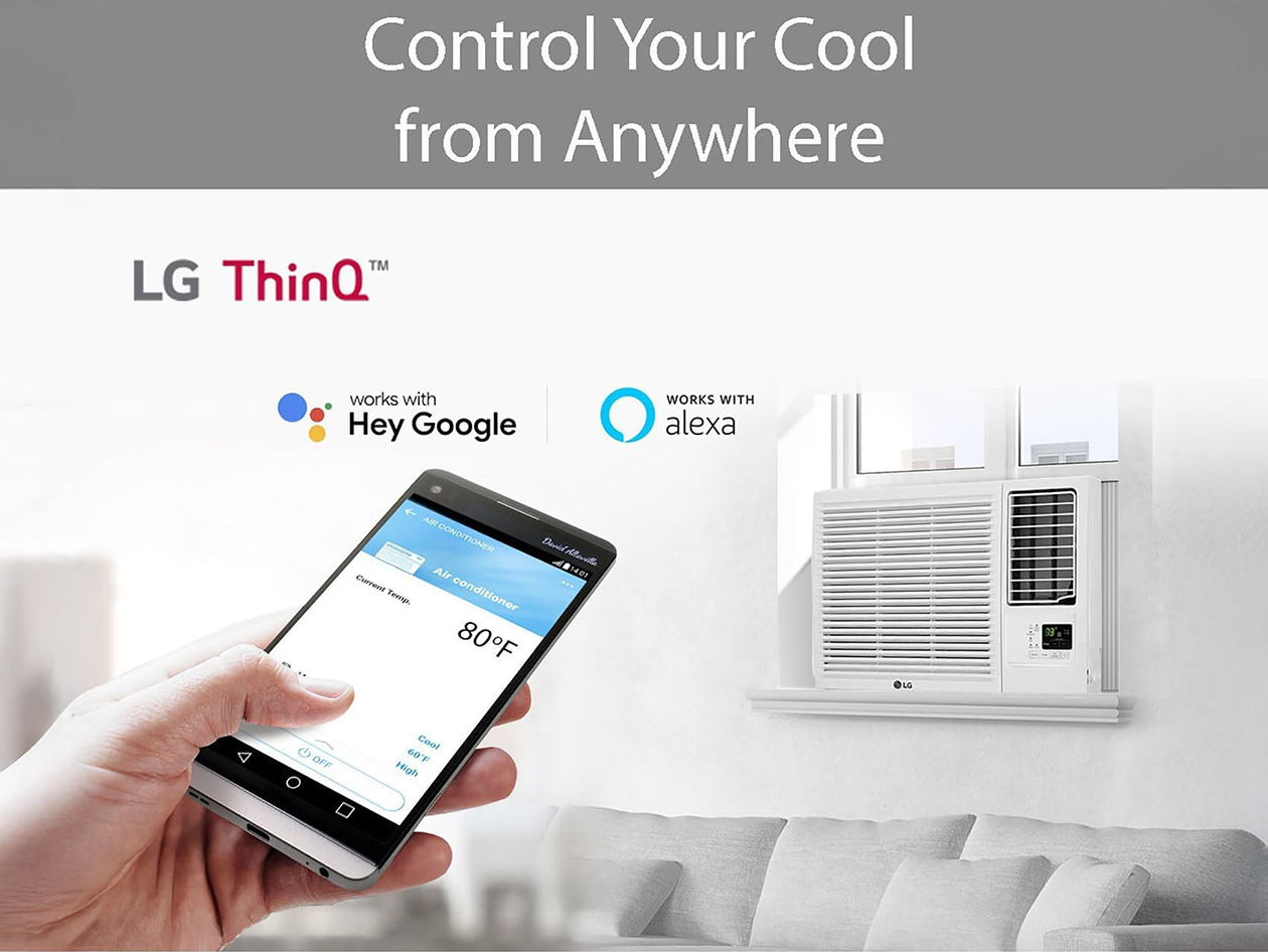 LG 7,600 BTU Window Smart Air Conditioner