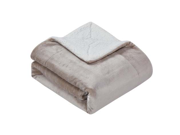 Classic Sherpa Throw Linen