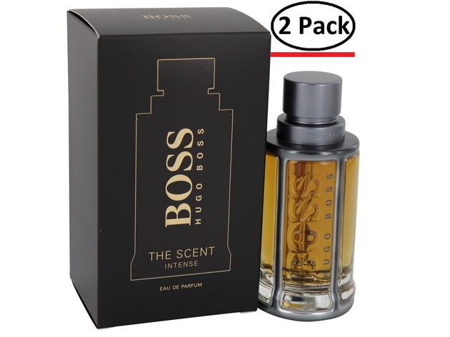 Boss The Scent Intense by Hugo Boss Eau De Parfum Spray 1.6 oz for Men (Package of 2)