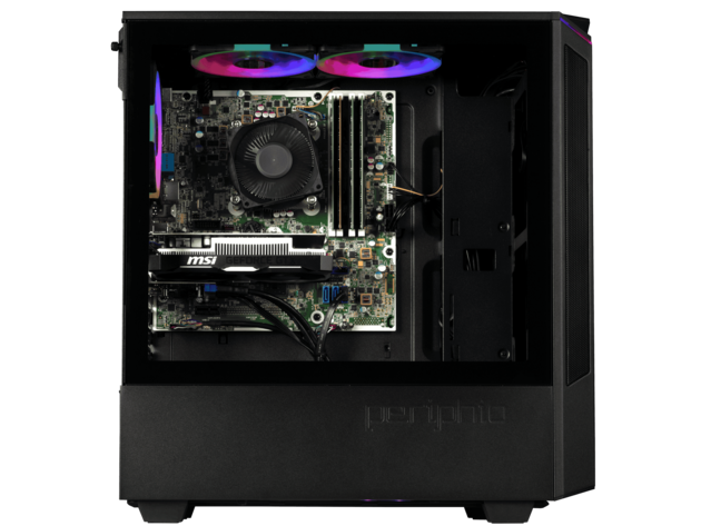  Periphio Vortex Prebuilt Gaming PC - GeForce RTX 3050 (8GB) GPU, Intel Core i5-6500 CPU (3.6GHz Turbo), 1TB Solid State SSD, 16GB DDR4  RAM, Windows 10 Gaming Desktop Computer