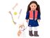 Our Generation Adorable 18 Inch Doll Leslie and Plush Puppy Pet Husky Toy Set for Girls (New Open Box)