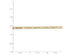 14K Yellow Gold Ladies 3mm Concave Figaro Necklace 16 Inches