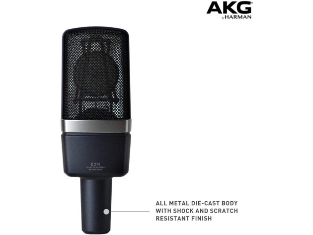 AKG Pro Audio Professional Large-Diaphragm Vocal Condenser Microphone,C214 Grey (Used, Open Retail Box)