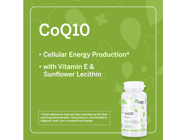 LuckyVitamin - CoQ10 400 mg. - 30 Softgels