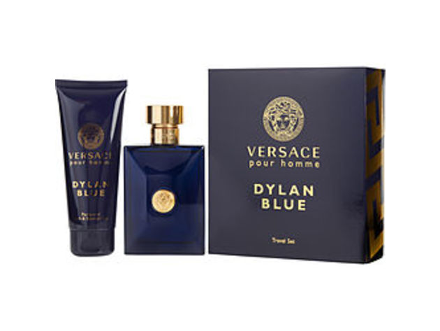 VERSACE DYLAN BLUE by Gianni Versace EDT SPRAY 3.4 OZ & SHOWER GEL 3.4 OZ (TRAVEL OFFER) For MEN