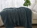 Vintage Cotton Waffle Blanket (Throw/Indigo)