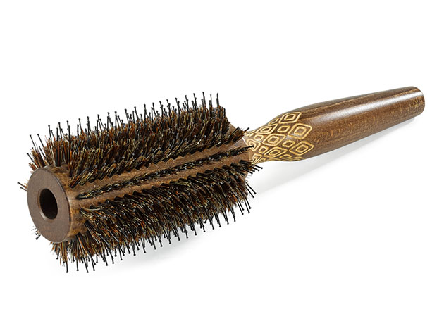 Cortex Pro Wooden Round Brush with Boar & Nylon Bristles (42mm)