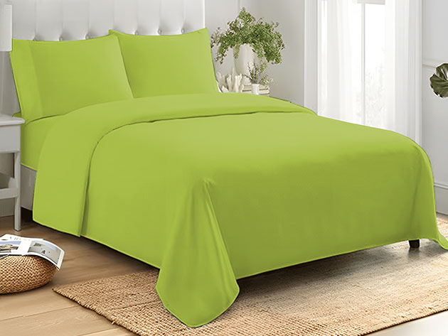 3-Piece Microfiber Sheet Set (Green/Twin)