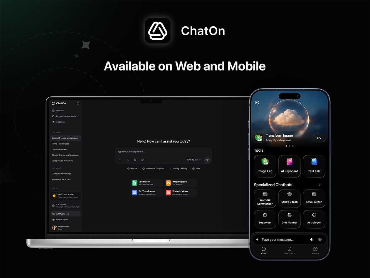 ChatOn Multi-AI Assistant Premium Plan (5 Year Subscription)