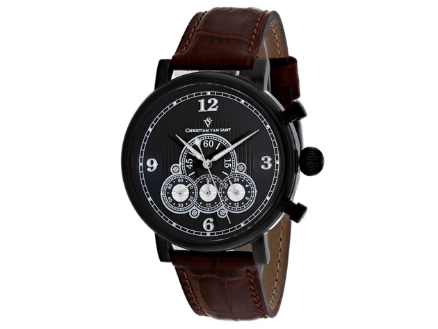 Christian Van Sant Men's Black Dial Watch - CV0713