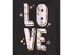 Epic Threads Big Girls Love T-Shirt Black Size Extra Large