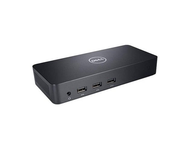 Dell D3100 USB 3.0 Ultra HD/4K Triple Display Charging Dock Station - Black- (Used)