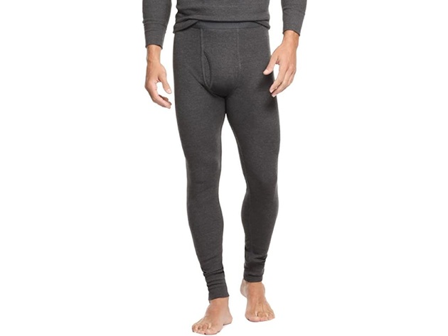 Alfani Men's Underwear Thermal Leggings Knit Long Johns  Gray Size XX Large