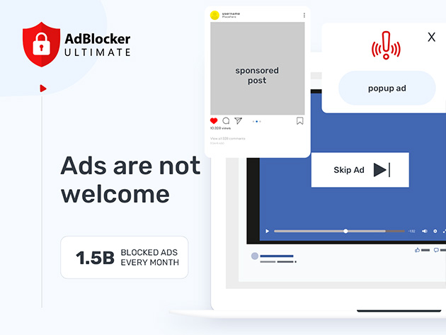 AdBlocker Ultimate for Windows: Family Security Lifetime License
