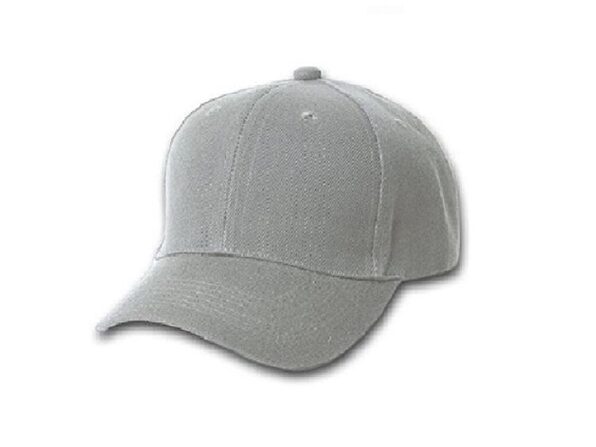 plain grey baseball cap