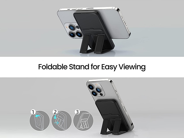 Magnetic Wireless Portable Charger with Foldable Stand