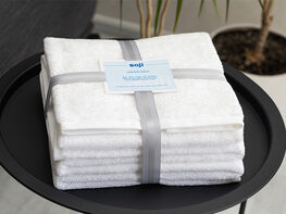 9-Piece Soji Smart Towel Set (White)