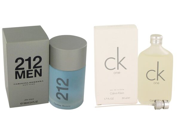 Gift set 212 by Carolina Herrera After Shave  oz And a bottle of CK ONE  Eau De Toilette Pour/Spray (Unisex)  oz | StackSocial