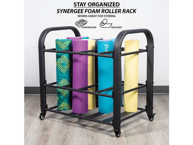 Synergee Yoga Mat Storage Roller Rack