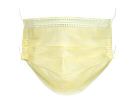 Pastel 3-Ply Face Masks (Yellow/50-Pack)
