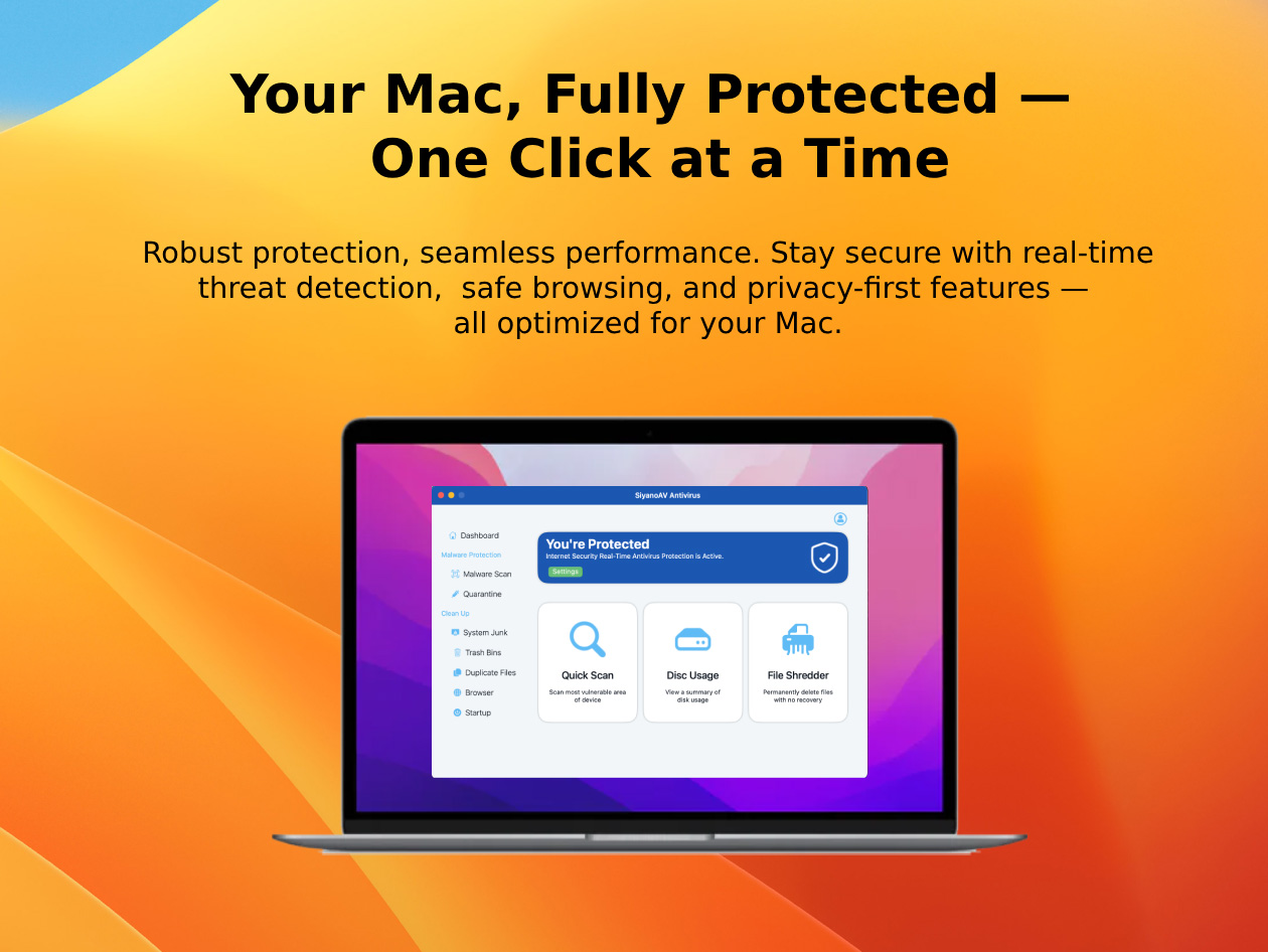 SiyanoAV Antivirus Pro: Lifetime Subscription