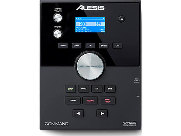 Alesis COMANDMSHKIT COMMAND MESH KIT Eight-Piece Electronic Drum Kit with Mesh Heads