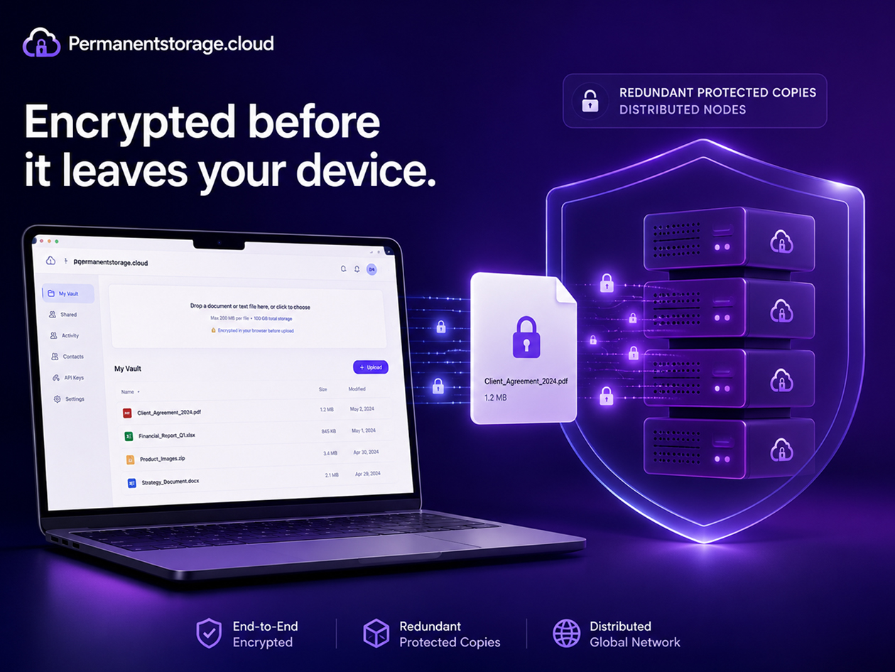 Vault Cloud Storage: Lifetime Subscription (500GB)