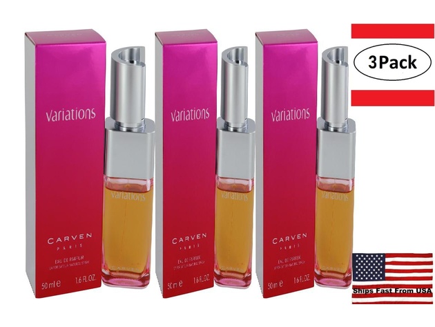 3 Pack VARIATIONS by Carven Eau De Parfum Spray 1.7 oz for Women